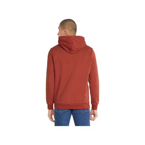 Puma Essential Embroidery Logo Hoodie Fleece Rust Red