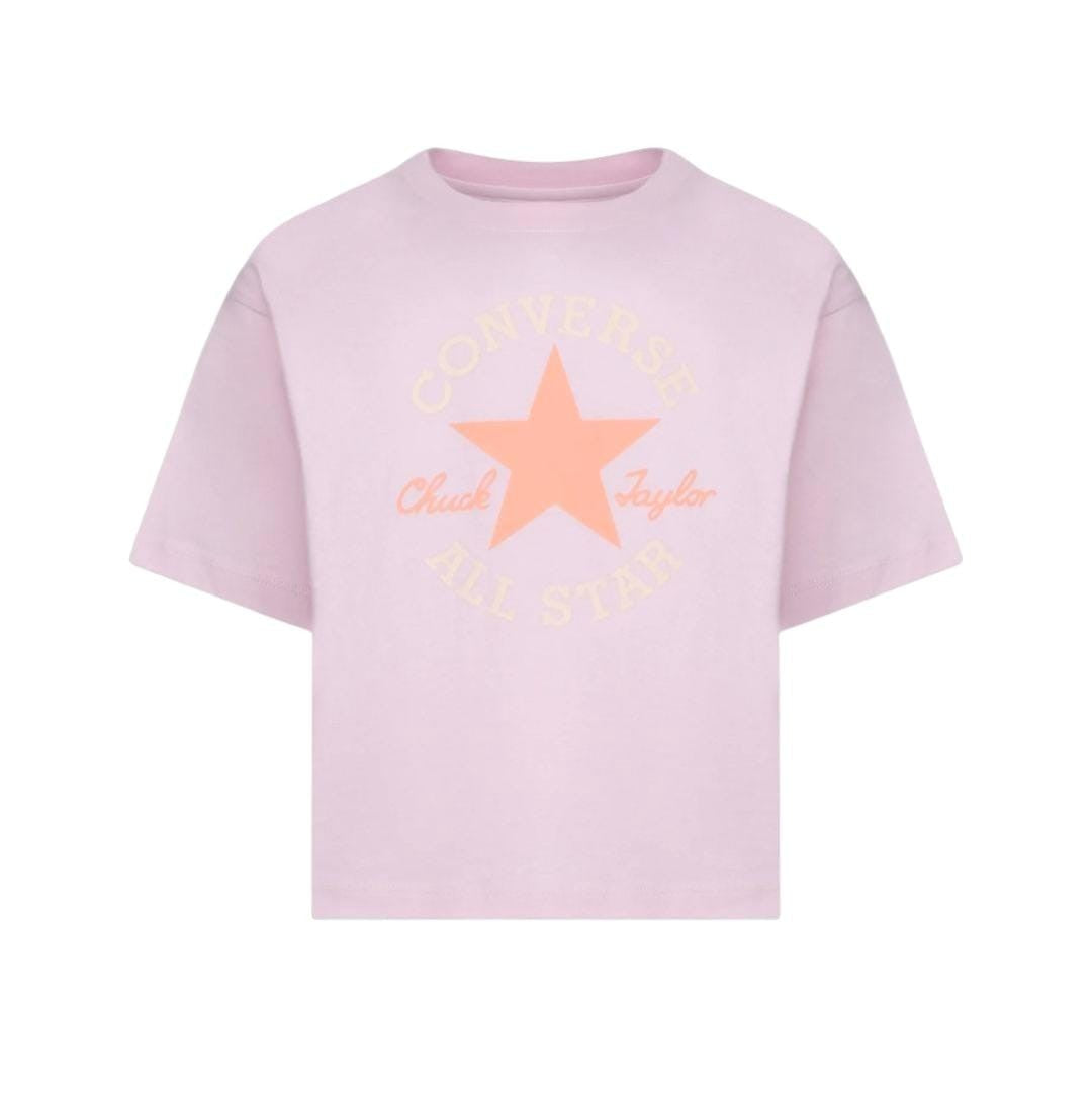 Converse Crop T-Shirt Dissected Summit Pink