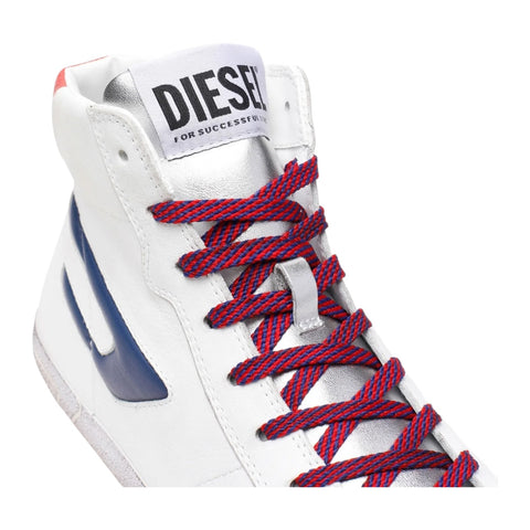Diesel S-Leroji Mid White Sneakers | High-Top Street Style