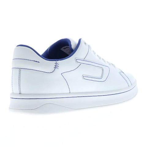 Diesel S-Athene Low White/Blue Sneakers | Leather Street Style