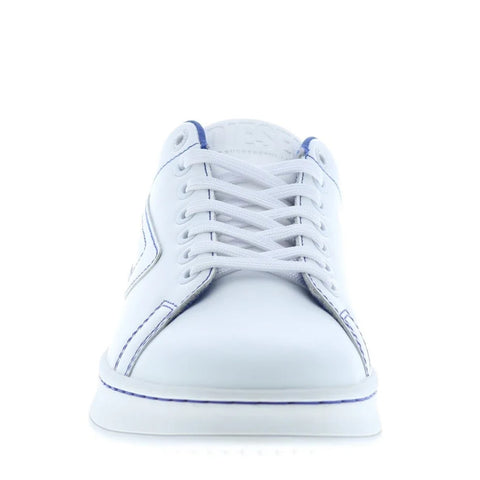 Diesel S-Athene Low White/Blue Sneakers | Leather Street Style