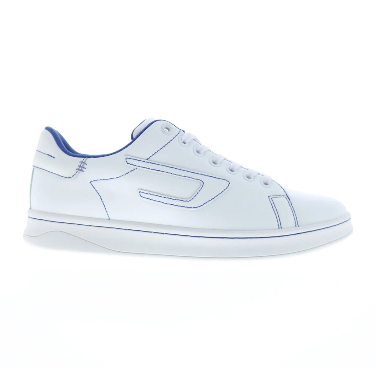 Diesel S-Athene Low White/Blue Sneakers | Leather Street Style