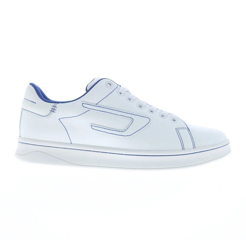 Diesel S-Athene Low White/Blue Sneakers | Leather Street Style