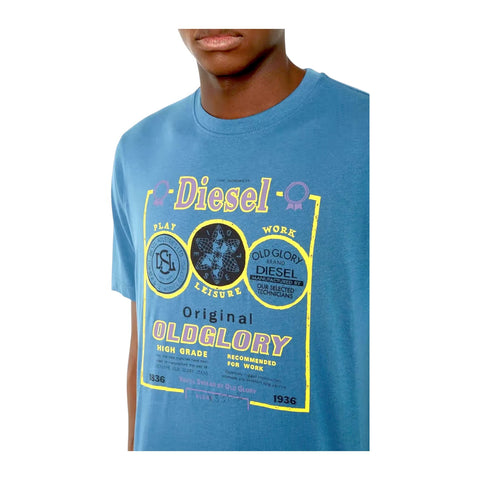 Diesel T-Just T-Shirt Old Glory Print | Blue