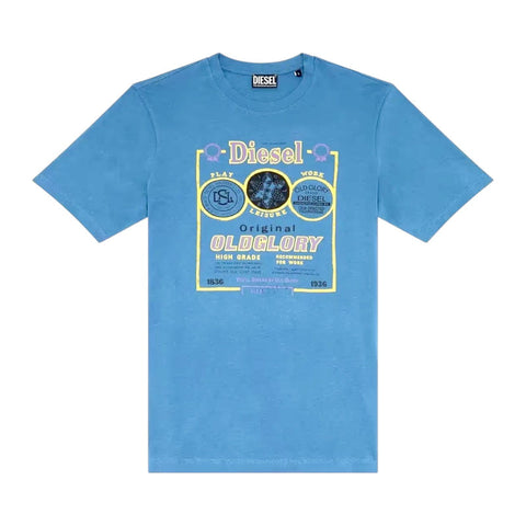 Diesel T-Shirt T-Just Old Glory Print Airforce