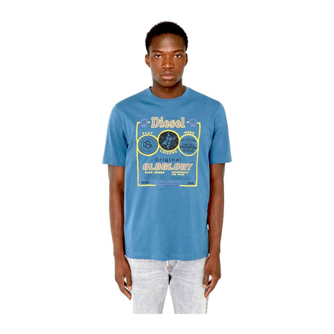 Diesel T-Shirt T-Just Old Glory Print Airforce