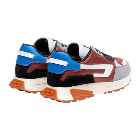 Diesel S-Tyche LL Running Sneakers | Burgundy/Stone/Blue D Logo
