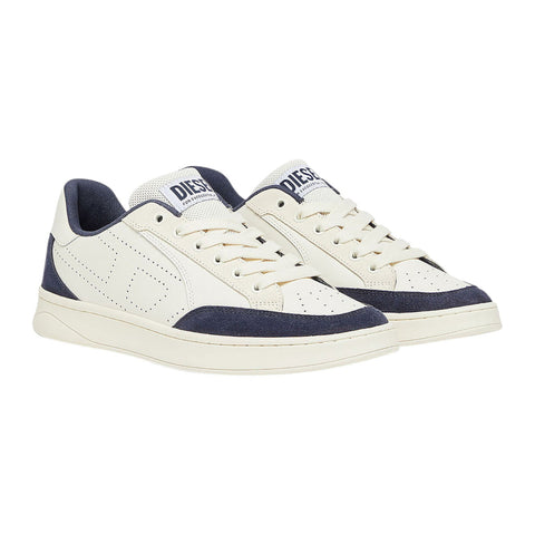 Diesel S-Dakota Low Sneakers Men – Whisper White/Navy Leather Shoes