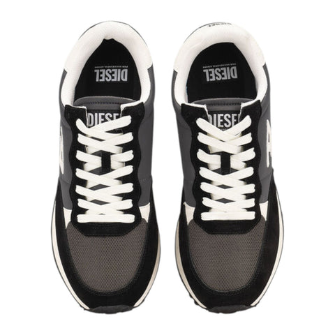 Diesel S-D-Light Men’s Sneaker – Black/Grey/White | Lightweight Streetwear