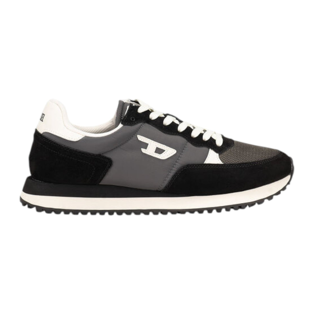 Diesel S-D-Light Men’s Sneaker – Black/Grey/White | Lightweight Streetwear