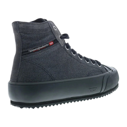Diesel S-Principia Mid X Black High-Top Sneakers