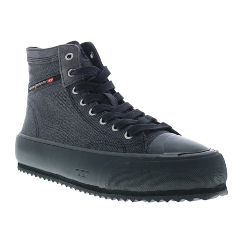 Diesel S-Principia Mid X Black High-Top Sneakers | Street Style