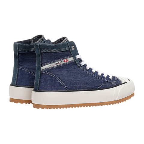 Diesel S-Principia Mid X Denim Sneakers | Blue High-Top Streetwear