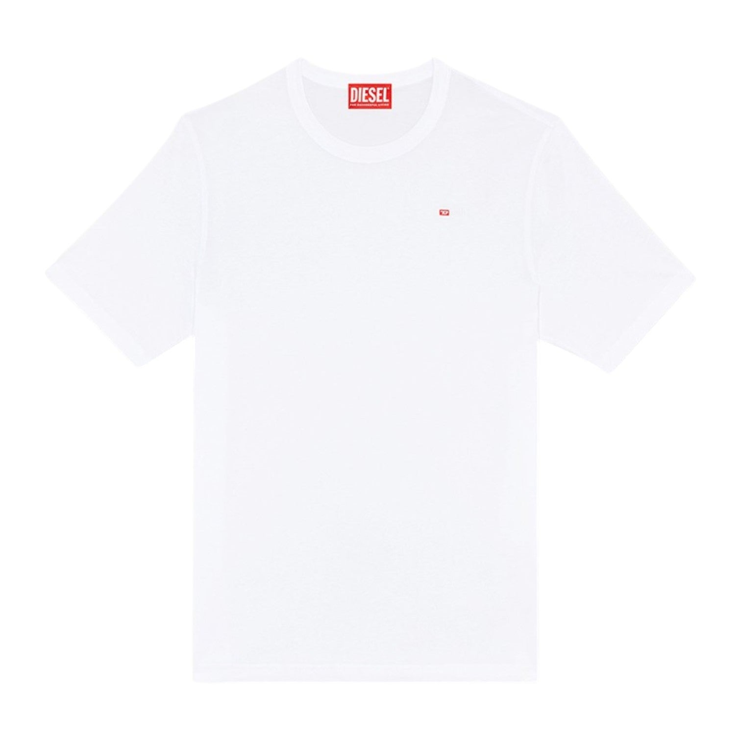 Diesel T-Shirt Micro-Embroidered Logo - White