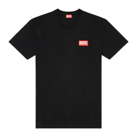 Diesel T-Box Lab T-Shirt Jacquard Logo Patch - Black