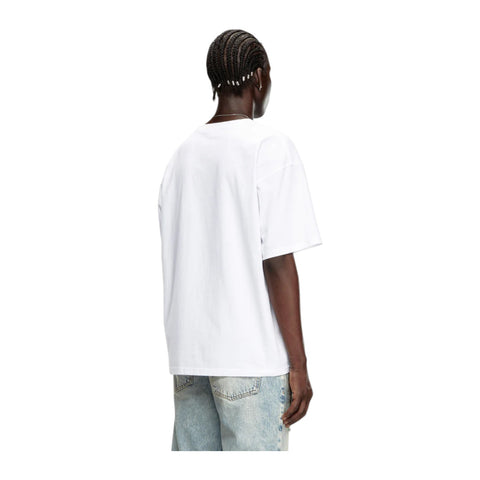 Diesel T-Box Lab T-Shirt Jacquard Logo Patch - White