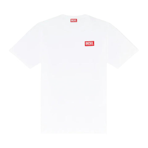 Diesel T-Box Lab T-Shirt Jacquard Logo Patch - White