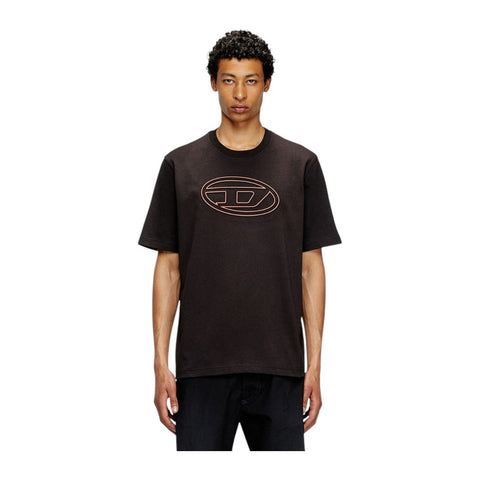 Diesel T-Shirt T-Adjust Big Oval | Black/Red