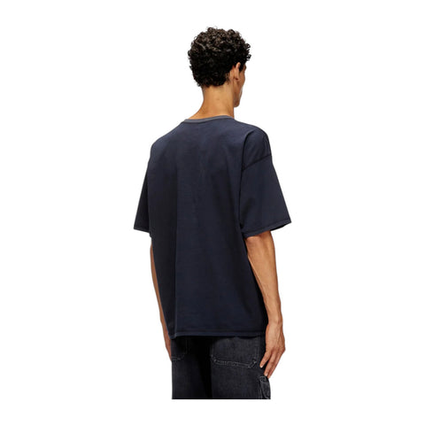 Diesel T-Boxt-T5 Dark Blue T-Shirt – Relaxed Fit with Oval D Logo
