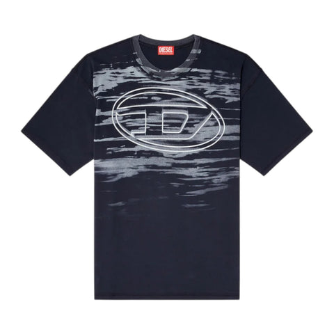 Diesel T-Boxt-T5 Dark Blue T-Shirt – Relaxed Fit with Oval D Logo