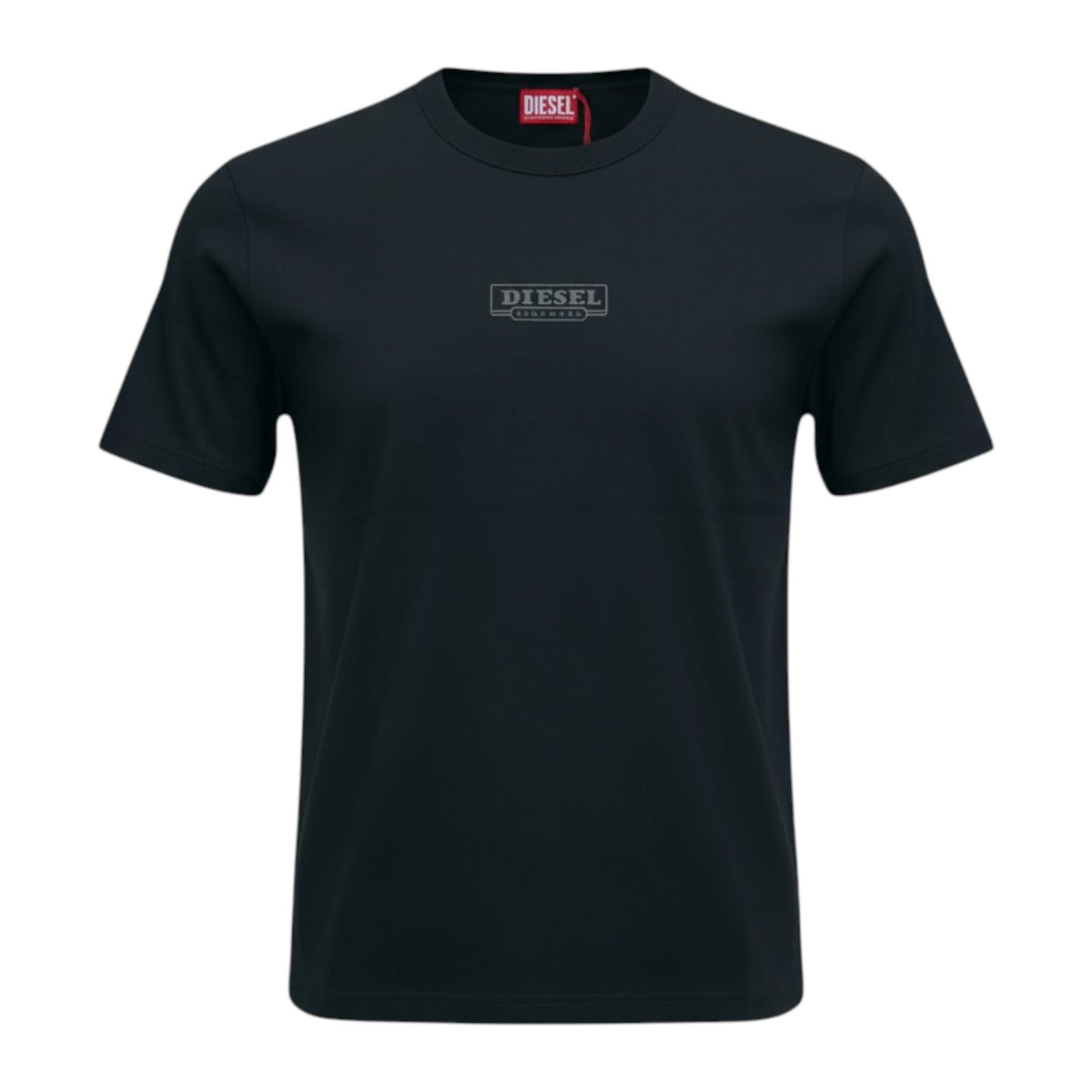 Diesel T-Madjust T1 T-Shirt Black – Men’s Logo Crew Neck Tee