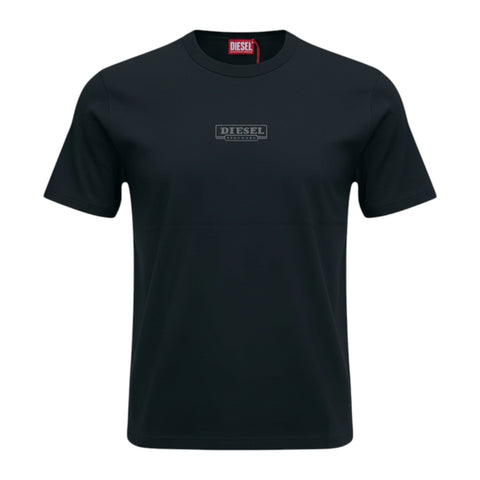 Diesel T-Madjust T1 T-Shirt Black – Men’s Logo Crew Neck Tee