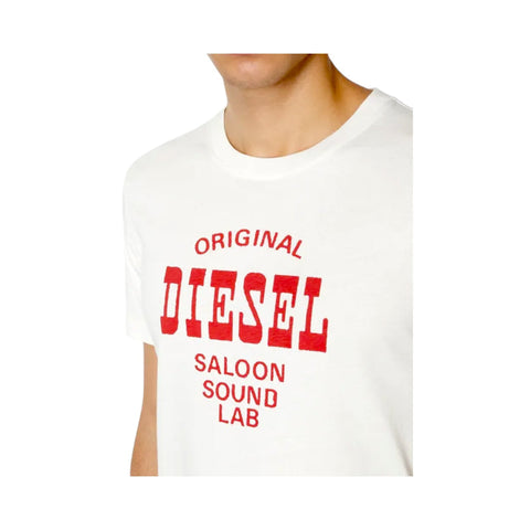 Diesel T-Shirt T-Diegor Logo Print White
