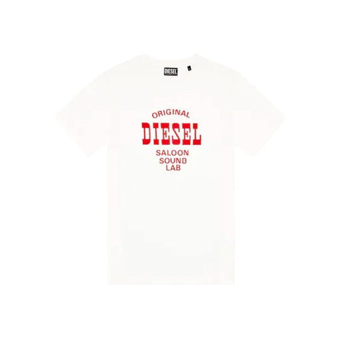 Diesel T-Shirt T-Diegor Logo Print White