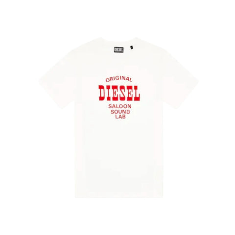 Diesel T-Shirt T-Diegor E12 Logo Print | White