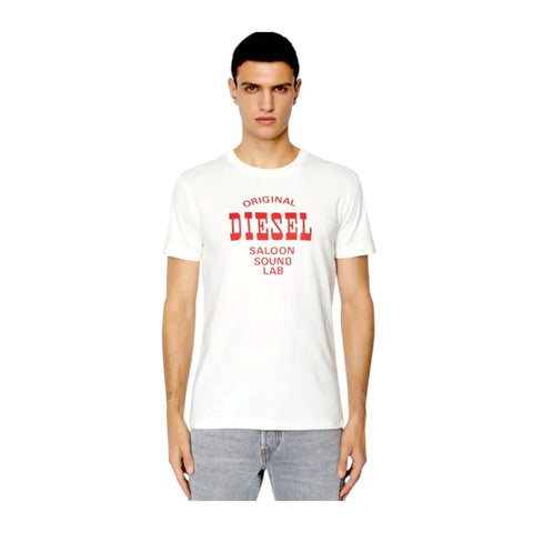 Diesel T-Shirt T-Diegor Logo Print White