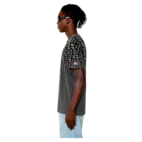 Diesel T-Shirt T-Just Print Black