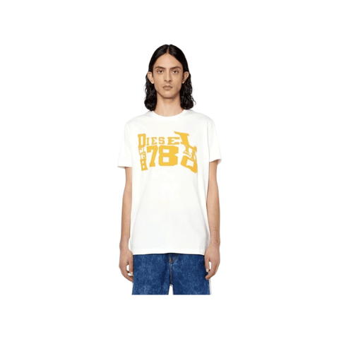 Diesel T Shirt T Diegor G7 White/Orange
