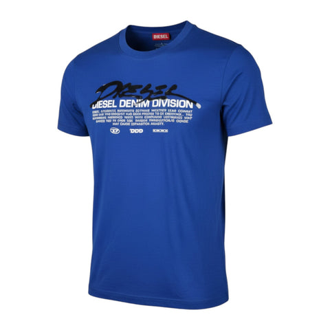 Diesel T-Shirt T-Just L3 Gel Print | Blue