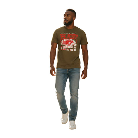 Diesel T-Shirt T-Diegor L8 Diesel Industry Print | Green