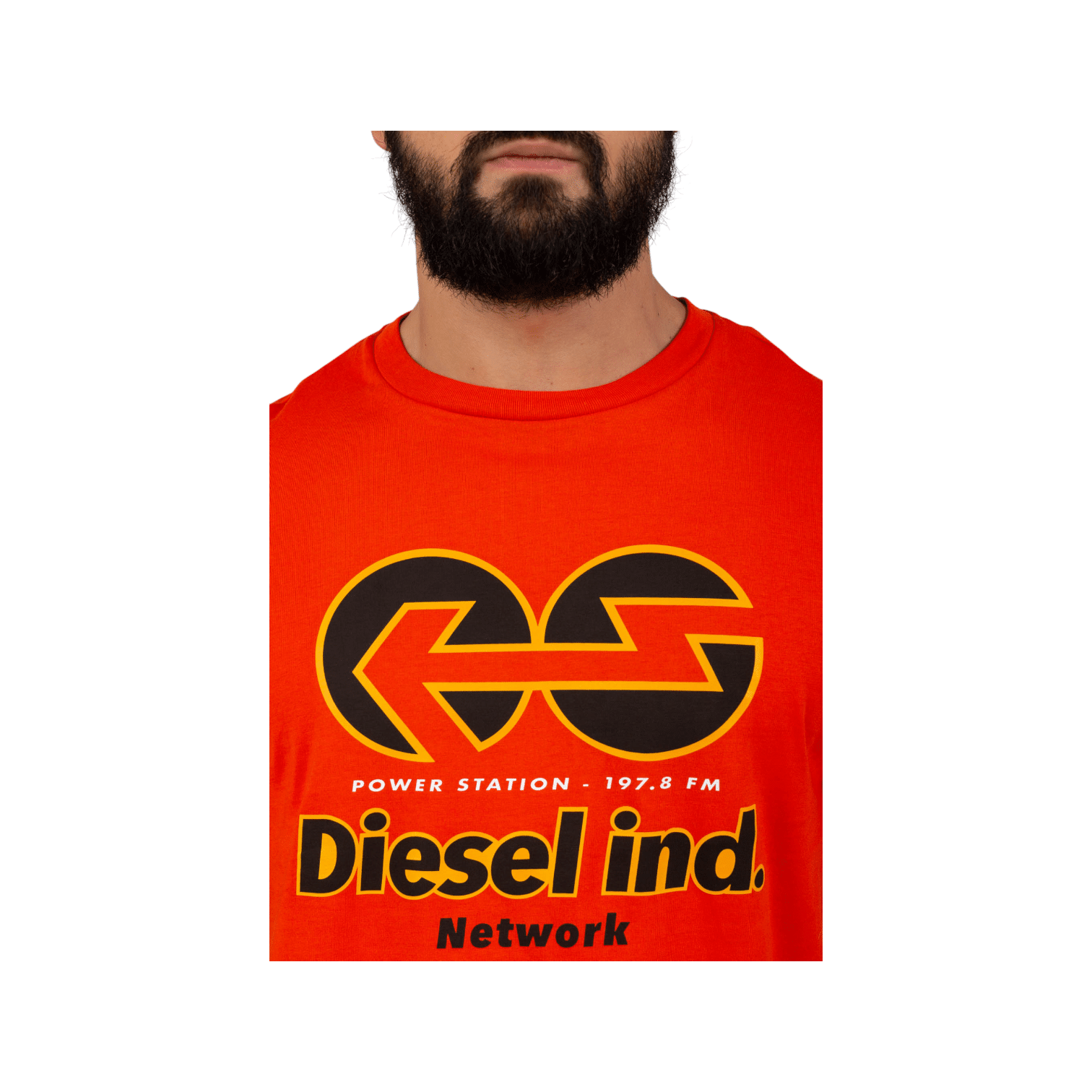 Diesel Shirt T-Just E18 Edge Orange