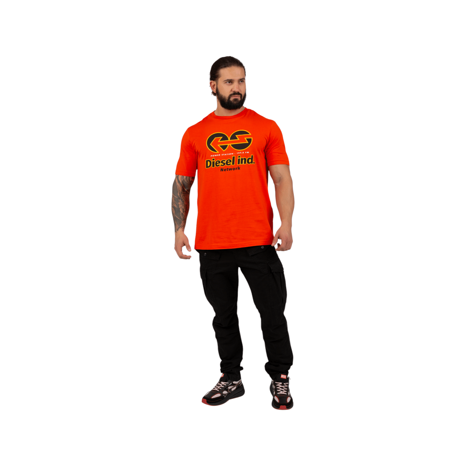 Diesel Shirt T-Just E18 Edge Orange