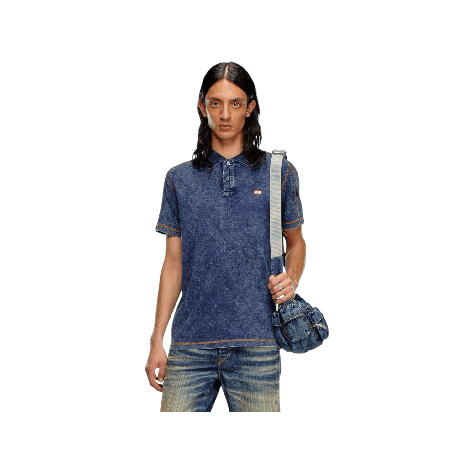Diesel Golf T-Shirts T-Swind Blue