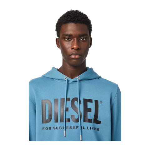 Diesel S-Girk Hoodie Ecologo Print | Blue