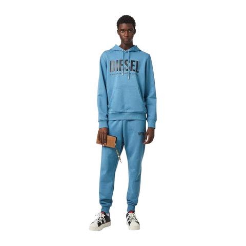 Diesel S-Girk Hoodie Ecologo Print | Blue