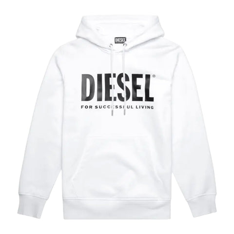Diesel S-Girk Hoodie Ecologo Print | White