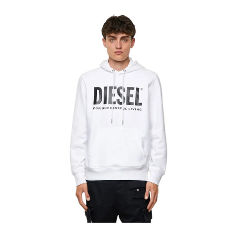 Diesel S-Girk Hoodie Ecologo Print | White