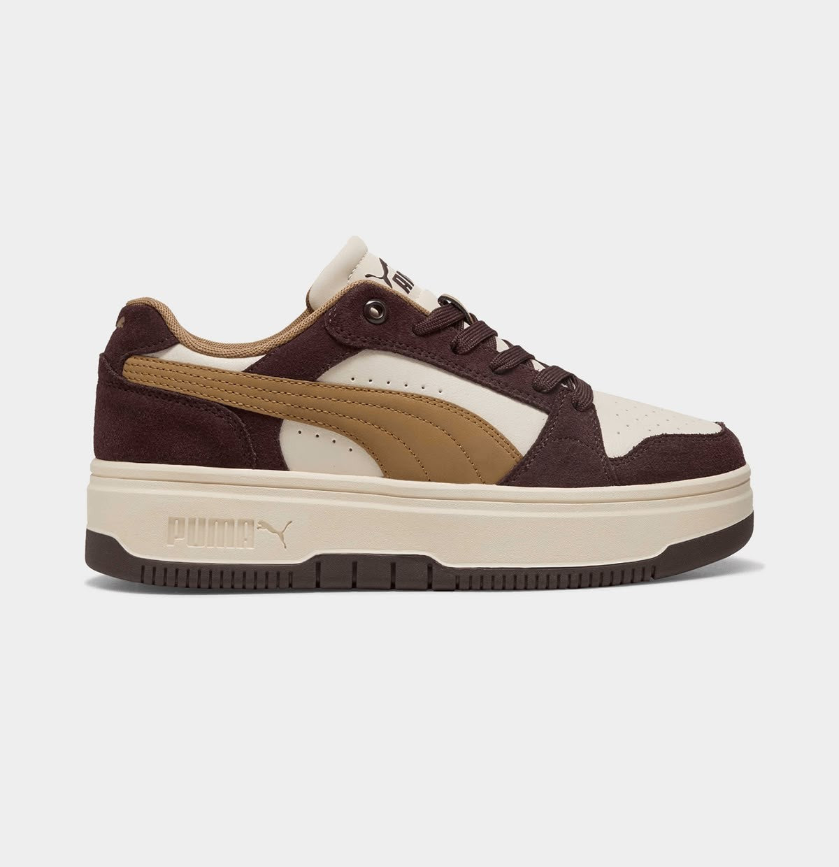 Puma Sneakers Ladies Rebound Femme Low Sd Taupe/Chocolate