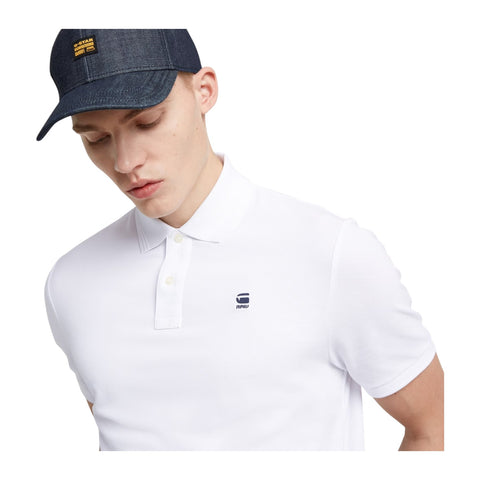 G Star Golfer Dunda Slim Polo S/S White