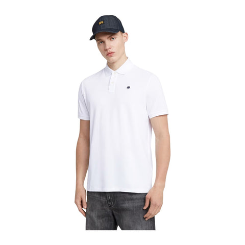 G Star Golfer Dunda Slim Polo S/S White