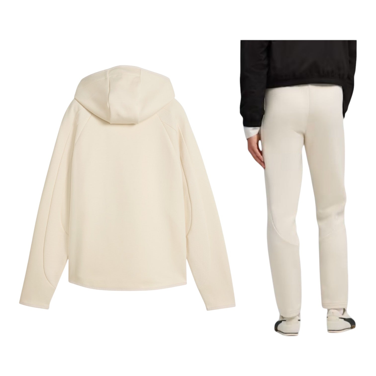 Puma Evostripe Comfort Regular Fit Tracksuit Set - Alpine Snow Cream