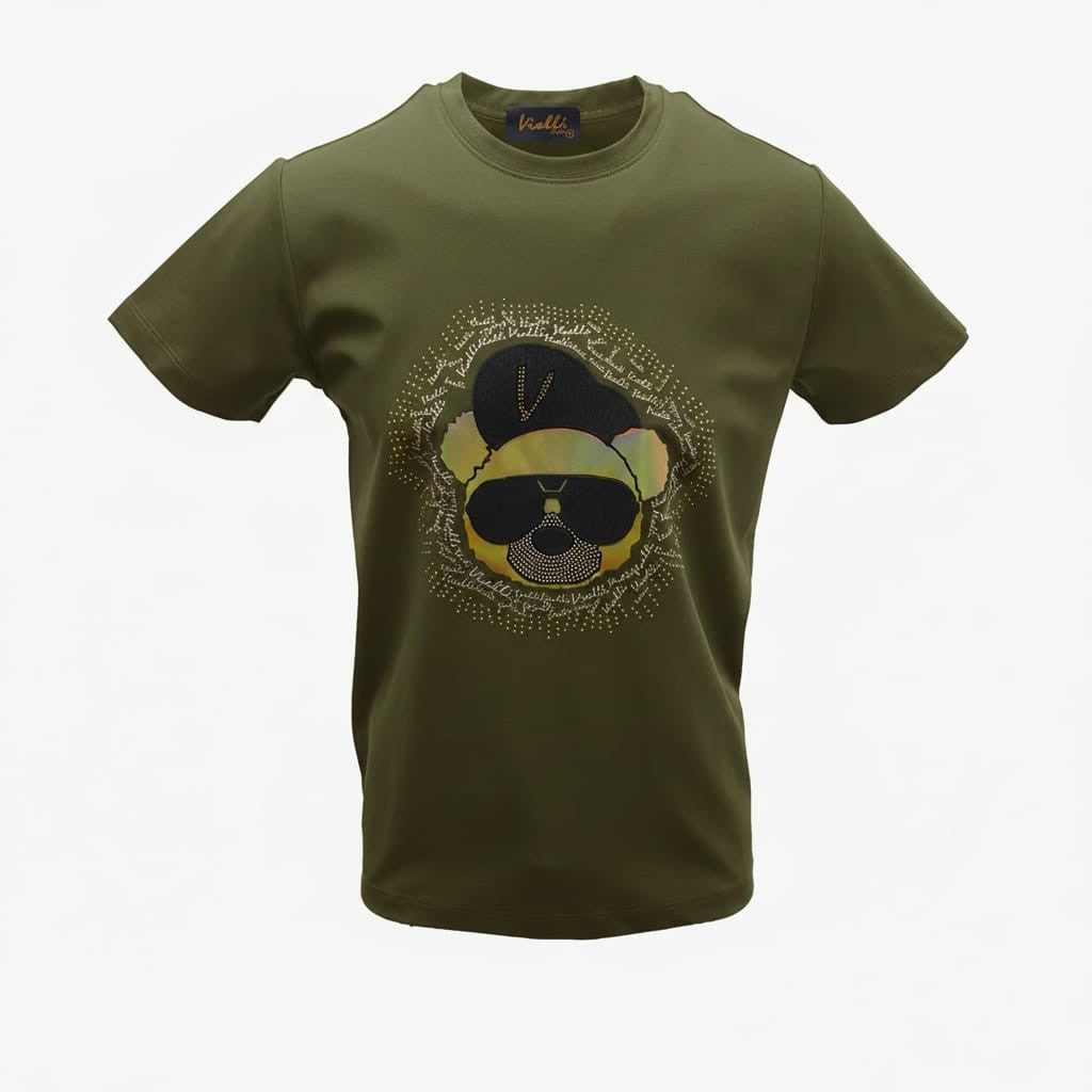 Vialli Crew T-Shirt Lebron Olive