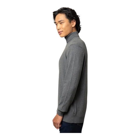 Polo Mens Long Sleeve poloneck Knitwear - Grey Melange