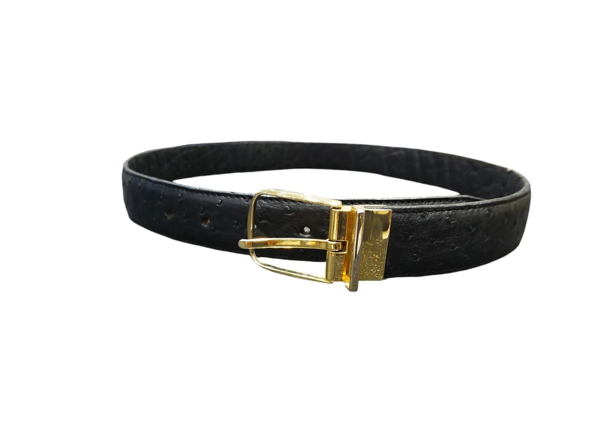 Zucchelli Belt Ostrich Black