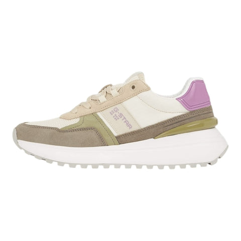 G Star Ladies Lyn Nyl Msh -Off white/ Lilac