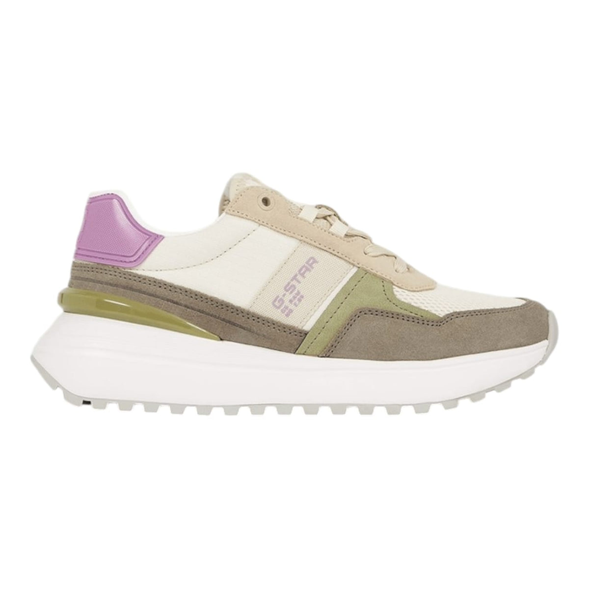 G Star Ladies Lyn Nyl Msh -Off white/ Lilac